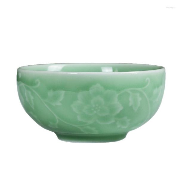 Миски Celadon Tea Set Homemic Ceramic Bowl Sweeware Rice 10 Head Gift Box House Warding Wedding Return