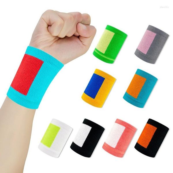 Handgelenkstütze, 2 Stück, Baumwolle, Sport-Armband, Schweißband, Fitnessstudio, Laufen, Tennis, Volleyball, Sport, Sicherheitsklammer-Schutz