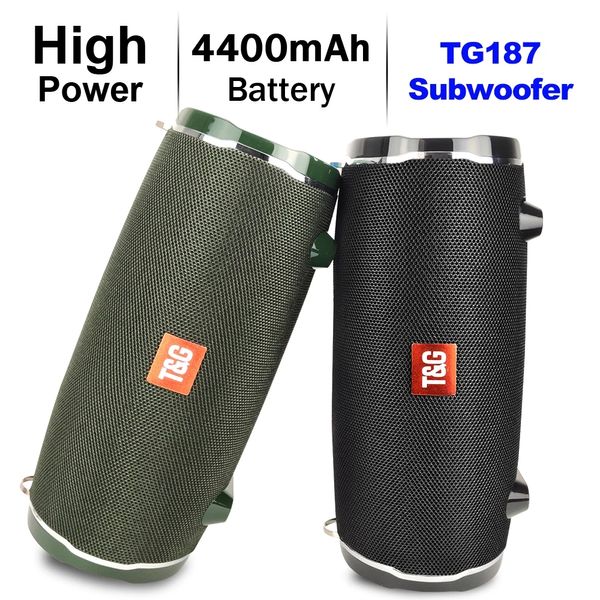 TG187 High Power Wireless Portable Discher Водонепроницаемый столбец для компьютера Computer Bluetooth-совместимых динамиков сабвуфера