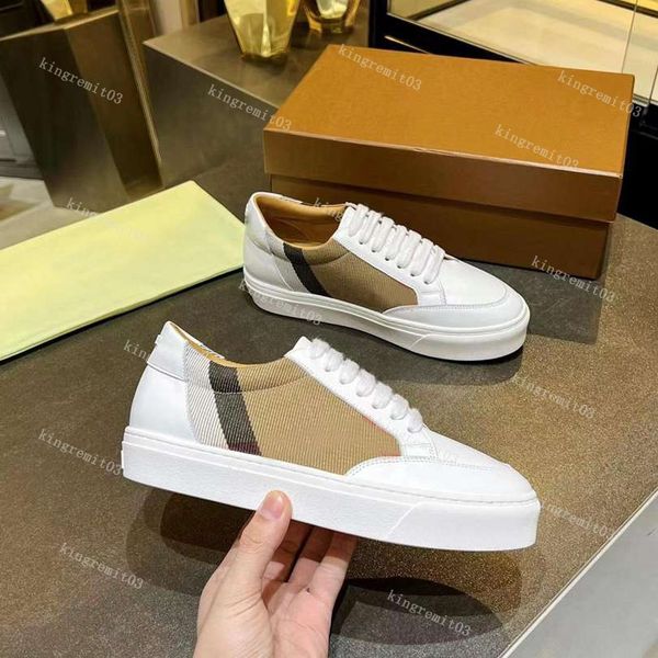 Tasarımcı Çizgili Vintage Sneakers Ev Rahat Ayakkabılar Kadın Erkek Eğitmenler Kontrol Pamuk Ayakkabı Lüks Bağcıklı Platform Sneaker Ekose Boyut 38-45 Kutulu