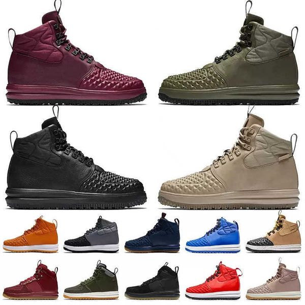 Designer Lunar Duckboot Herren Trainer Schuhe Bury Triple Black Sier Oliver Tan High Top Lederstiefel Winter Schneeplattform Sneakers Stiefel