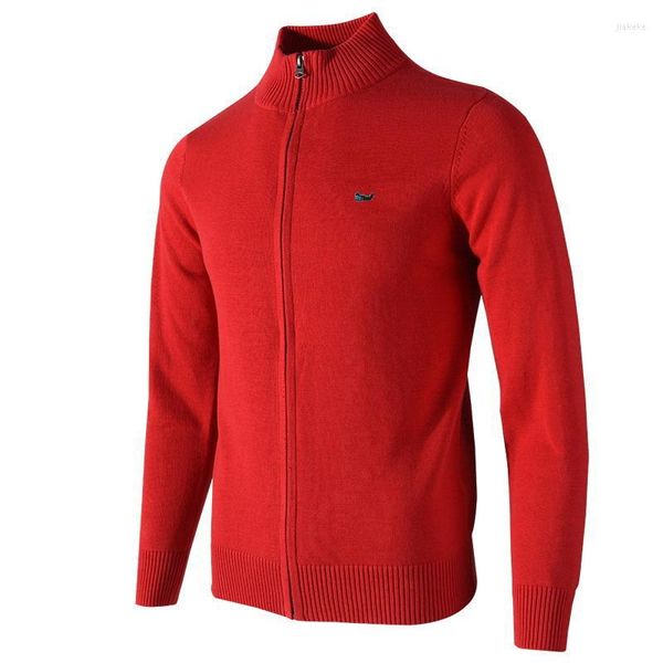 Männer Pullover Fit Typ Baumwolle Strickjacken Männer Casual Hohe Qualität Zipper Frühling Herbst Pull Homme Grundlegende Winter Männlichen Mantel 8505