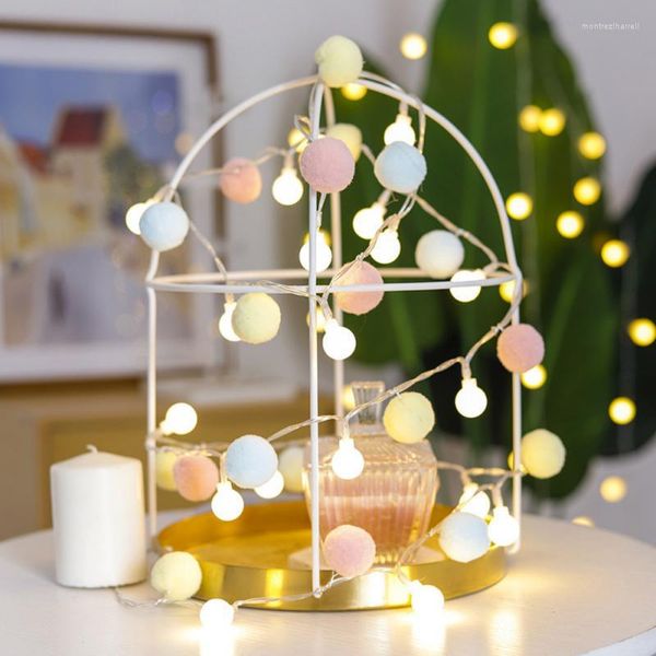 Stringhe LED Ball Light String Ins Girl Heart Home Birthday festa di compleanno Decorazione natalizia