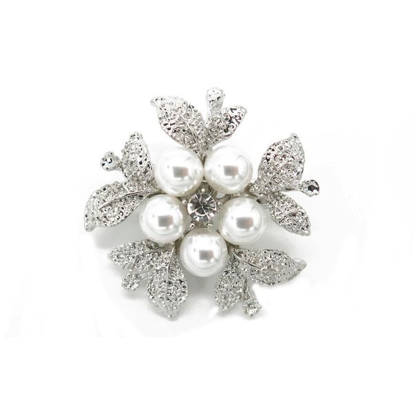 Rhinestone İnci Broş Kadınlar Moda Giyim Pimi Elmas Set Çiçek Broşlar Pin Mücevher Aksesuarları Kadın