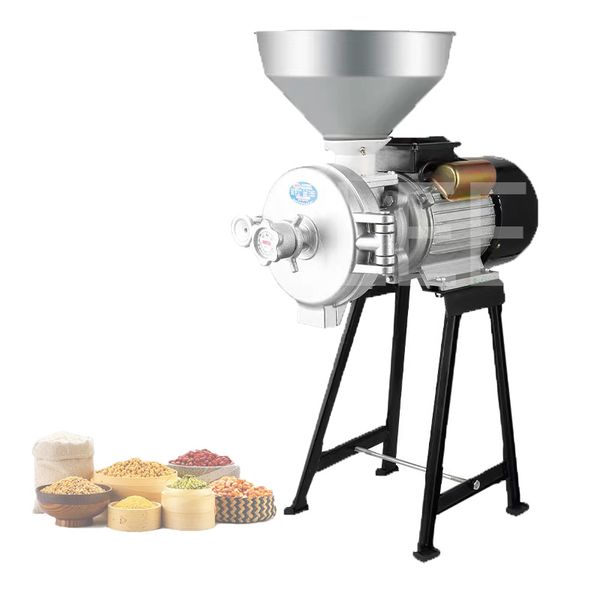 Elektrische Getreidemühle, 1500 W, kommerzielle Mahlmaschine für trockenes Getreide, Sojabohnen, Mais, Gewürze, Kräuter, Kaffeebohnen, Weizen, Reis