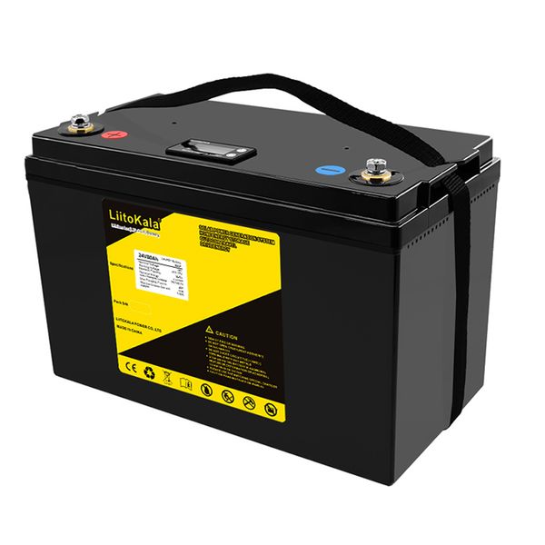 LiitoKala-Batterie 24V 80Ah LifePo4 Deep Cycle für 1200W Notstrom Solarenergiespeicher-Golfwagen