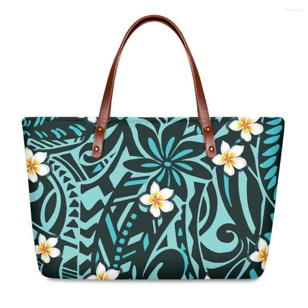 Seesäcke Cumagical 2022 Neuestes Design Damenhandtaschen Hawaiianischer Blumendruck Neopren Großhandel Nachbildung einer luxuriösen individuellen Einkaufstasche