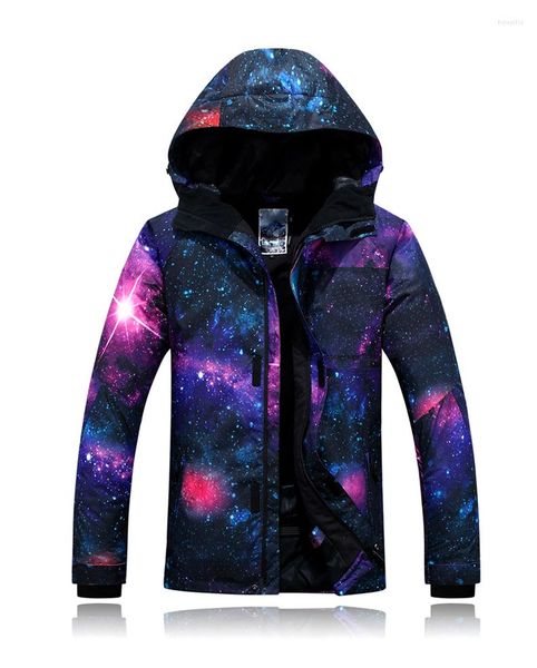 Giacche da sci GSOU SNOW Giacca da snowboard Uomo Colorato Inverno Impermeabile Traspirante Antivento Abbigliamento da esterno Cappotto caldo da sci