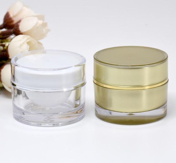 Campione vuoto Lotion Jars bottiglia 10g Base per fondotinta per trucco BB CC Cream Case Bottiglie per imballaggio cosmetico riutilizzabili 100 pezzi SN350