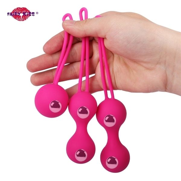 Eier/Kugeln Sexspielzeug Vaginalkugeln Sets für Frauen Chinesischer Kegel Muskeltrainer Geisha Trainer Weibliche Vagina Straffen Analkugeln Kit 221010