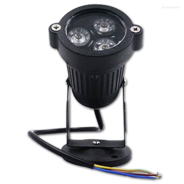 4pcs Garden Lights наружная светодиодная газонная лампа 220 В 110 В 12 В 3W 9W ландшафтная ландшафтная лампочка Waterprof Waterprof IP65 Pathway Yard Spotlight