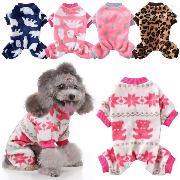 Abbigliamento per cani Vestiti per animali domestici Tute Pigiama caldo invernale Cappotto per cani di piccola taglia Cucciolo Gatto Chihuahua Pomerania Abbigliamento Accessori