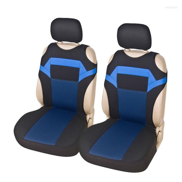 Capas de assento de carro Automóveis T-shirt Design de carro Universal Fit Seats Protect para capa de 2pc