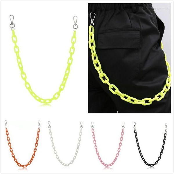 Ремни 1pcs винтажный контрастный цвет конфеты Color Cool Chants Chain's The Hiphop Hiphop Jewelry Near Gift 5colors