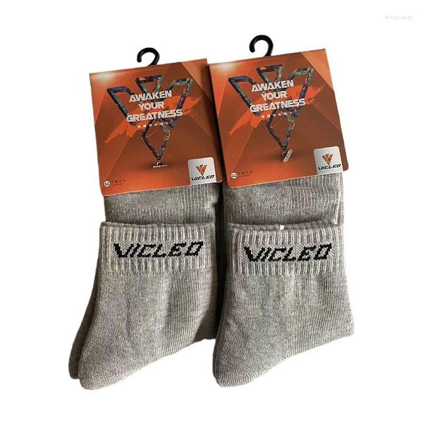 Sports Socks 2Pairs Cotton Men's Momen's Momen's Badminton Tennis Toalha