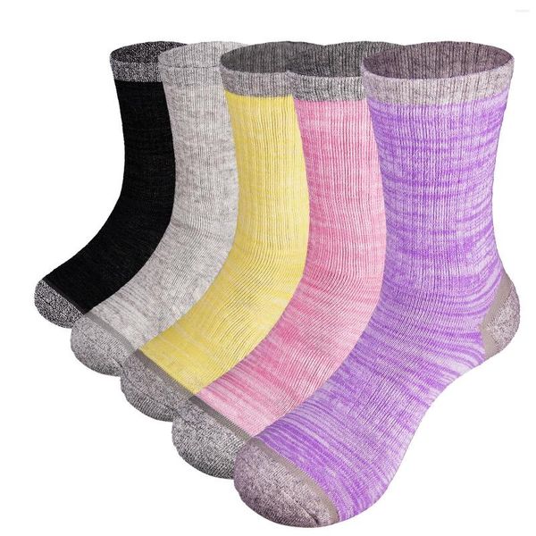 Sports Socks Yuedge Brand Feminino Casto Feminino Crew Crew Hids Wick Gym Golf Cycling Highting for Ladies Tamanho 37-44 UE