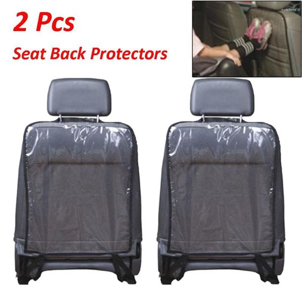 Capas de assento de carro 2pcs tampa traseira protetor para crianças bebês crianças de lama sujeira de lama limpa chuta de chute tapete