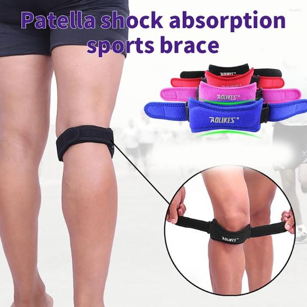 Joelheiras 1pc Patella Brace Brace Ajuste Strapizante Estabilizadora Dor aliviar o vôlei de basquete de futebol bandhiking Bandhiking