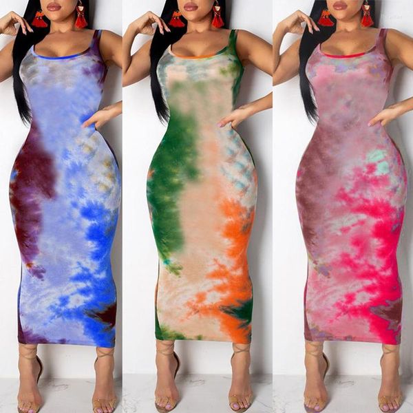 Etek kadınlar grafiti ince fit elbise bayanlar kızlar boho uzun maxi elbiseler akşam partisi plaj bodycon sundress