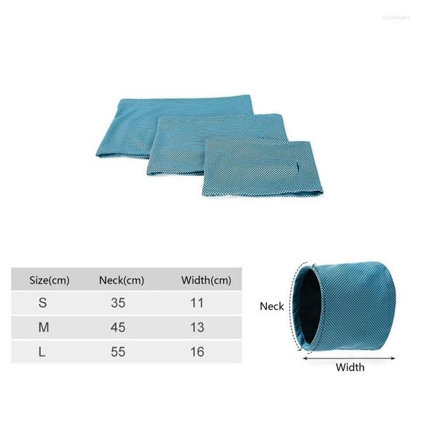 Capas de assento de carro para cachorro azul frio de baixo para baixo bandana instantânea de calça respirável de animais de estimação de lenço respirável para calor de verão