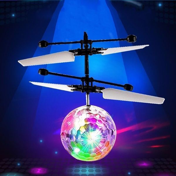 Светодиодные игрушки RC Ball Aircraft Helicopter Throughing Light Up Индукционный игрушечный электрический игрушечный дрон для детских подарков c91