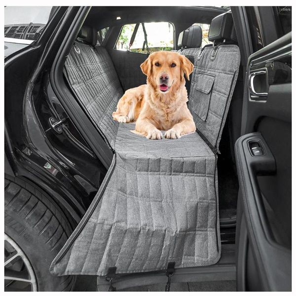 Hundeautossitz Deckt luxuriöse wasserdichte Oxford -Stoff -Haustierträgerabdeckung atmungsaktive Decke hinten Rückenmatte Hängematte für Hunde Katzen