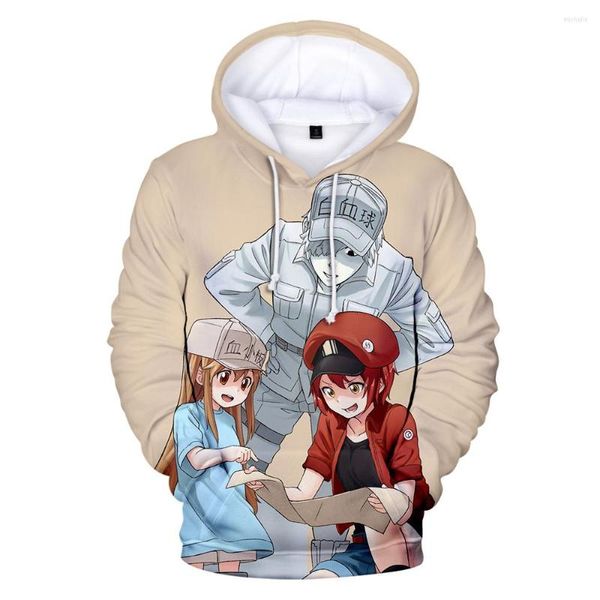 Herren Hoodies Mode Anime Cells At Work 3D-Druck Sweatshirts Jungen/Mädchen Langarm Sweatshirt Erwachsene/Kind Junge Feamle Pullover