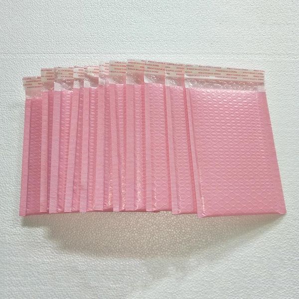 Geschenkpapier, 25 Stück, 50 Stück, 100 Stück, Außengröße 5,9 x 7,8 Zoll, 15–20 cm, rosa Poly-Luftpolsterumschläge, selbstklebende, gepolsterte Umschläge, verwendbar 130 x 200 mm