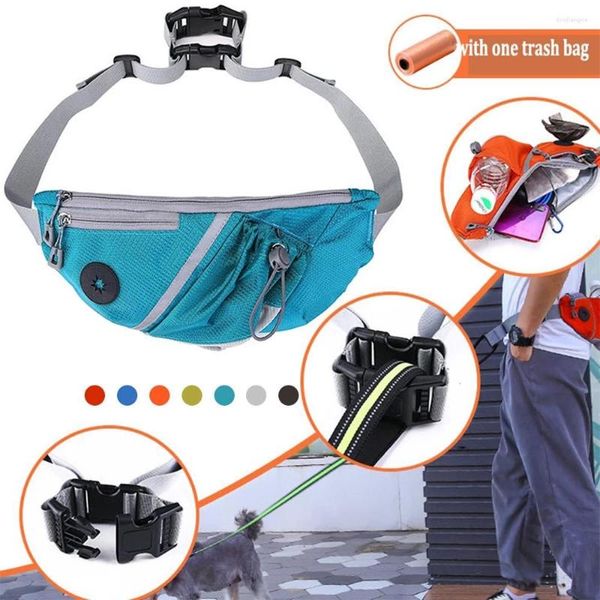 Collari per cani 2022 Pet Snack Bag Guinzagli Vita Animali domestici Tasca da passeggio Sport all'aria aperta Corsa Telefono Porta giocattoli Forniture per cuccioli