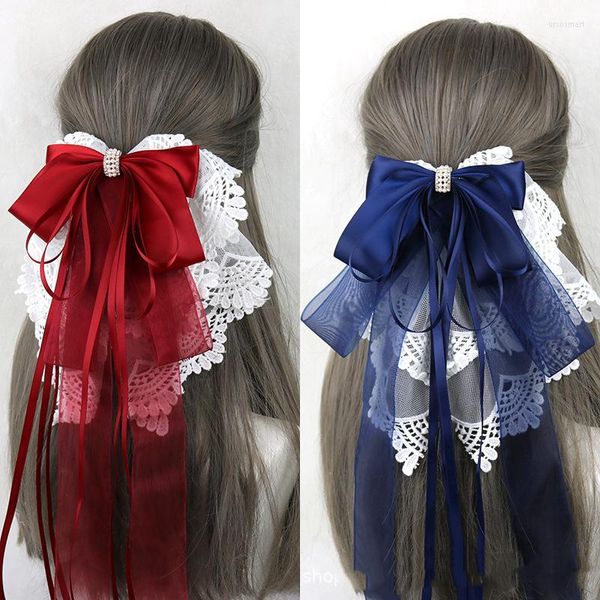 Party Supplies Kawaii japanische süße Maid Prinzessin Lolita Spitze übergroße Schleife Haarnadel Haarspange Stirnband Cosplay Zubehör