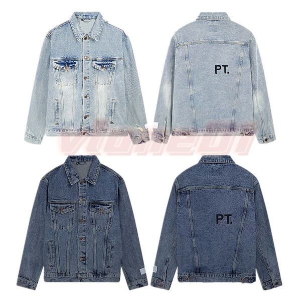 Leisure Womens High Street Jeans Jackets Moda Moda Bordado Vintage Denim Coats Amantes Casual Jackets Loose