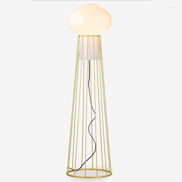 Stehlampen Moderne runde Metallhalterung Luxus Gold Stehleuchten für Wohnzimmer Schlafzimmer Nachttisch Home FA088