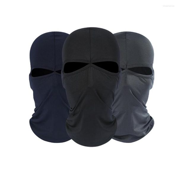 Bandane Copricapo integrale Cappello Passamontagna Maschera Ciclismo Scudo tattico 2 fori Cappello invernale Protezione Sciarpa Sport all'aria aperta Caldo