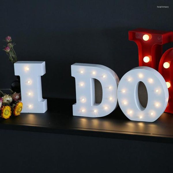 Tischlampen Neuheit Brief LED-Licht Liebe Warme DIY 3D Holzlampe Romantisches Zuhause Nachtlichter für Hochzeitsfeier Kinderzimmer Deko