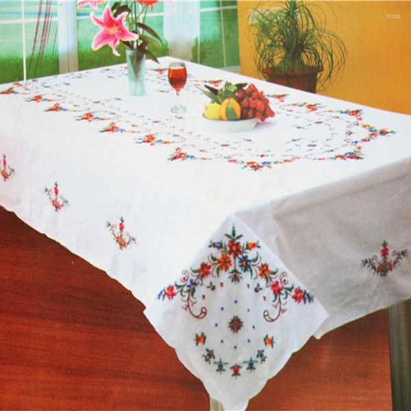 Tischdecke 2022 Baumwolle handgemachte Stickerei Tischdecke Tischset Pad Topf Tasse Halter Pfanne Weihnachten Hochzeit Esszimmer Tee Deckchen