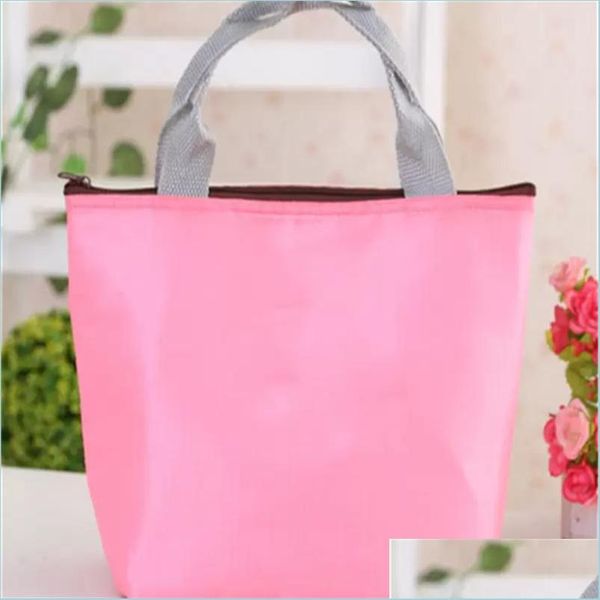 Bolsas de armazenamento Moda de atacado Cooler t￩rmico insatado Almo￧o ￠ prova d'￡gua Carregar piquenique para piquenique para piquen￩ticos de viagem de bolsa entrega 2022 h dh4dw