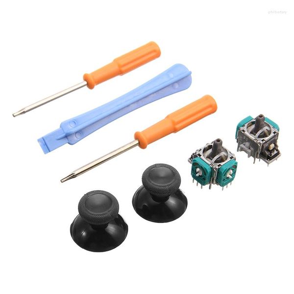 Controladores de jogo Definir substituição 3D Analog Joystick Sensor Module Caplels Chaves Tentnas de fenda para Xbox One Controller Parts