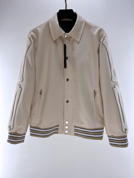 Giacca da uomo Designer Uomo Donna Cappotto Maniche sportive Ricami in osso Giacche moda Felpa da donna Felpa con cappuccio Hip Hop Uniforme da baseball Manica lunga