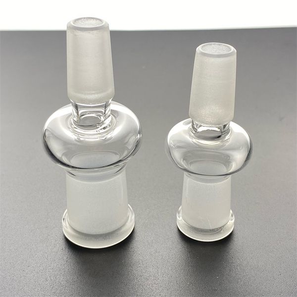 Cachimbos de água de vidro Acessórios para fumar 10mm Adaptador suspenso 14mm Macho Fêmea 18mm Coletor de cinzas Reciclador Plataformas de petróleo Dab Cachimbos de água de vidro Bolhador de água