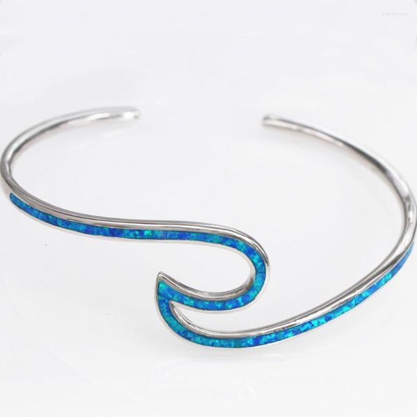 Bangle JLB-006 Женские браслеты разноцветные огненные опал волнистые браслеты