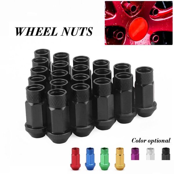 Porca do parafuso da roda Rastp-50mm Racing Aluminum Wheel Nuts M12X1.5/M12X1.25 NOT COM LOGO RS-LN012 DROP BLACK DROP 2022 MOBILES MO DH2WG