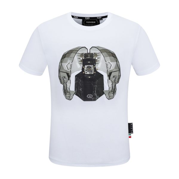 PLEIN BEAR T-SHIRT Hommes Designer T-shirts Marque Vêtements Strass PP Crâne Hommes T-SHIRT COL ROND SS STONES Classique Hip Hop Streetwear Tshirt Top Tees PB 160662