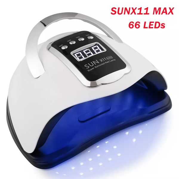 Neue SUNX11 MAX Nagellicht UV-Lichter LED-Lampe für Maniküre Schnell aushärtender Gel-Nagellack 66 LEDs Maschinentrocknungslampen