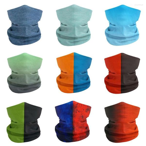 Bandanas Face Gaiter Headhand Damen Farbverlauf Kühlendes Halsbandana Herren Radfahren Angeln UV-Schutz Hinking Magic Red Sturmhaube