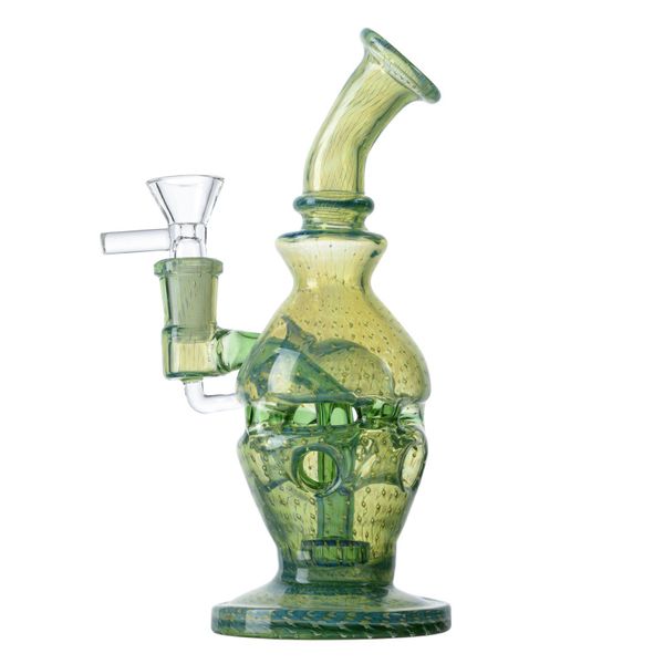 Nuovi narghilè Faberge Fab Egg Bong Blu Verde Inebriante Tubi per l'acqua in vetro Soffione Perc Percolatore Dab Rig con ciotola per giunto da 14 mm