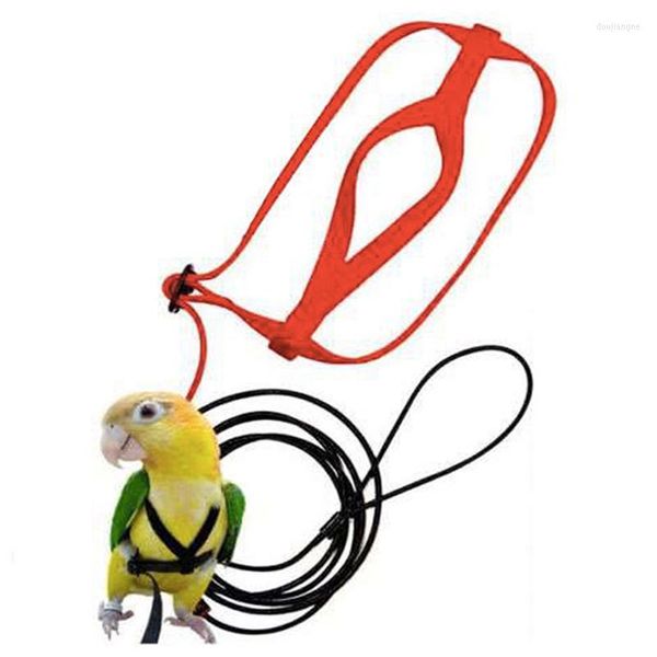 Andere Vogelzubehör Papageienleine Anti-Biss-Flugtrainingsseil Haustier-Kits Ultraleichtes Geschirr Weiches tragbares Spielzeug