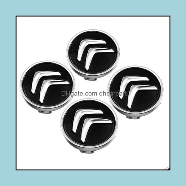 Tampas da roda 4pcs 60mm para tampa de roda de carro Citroen