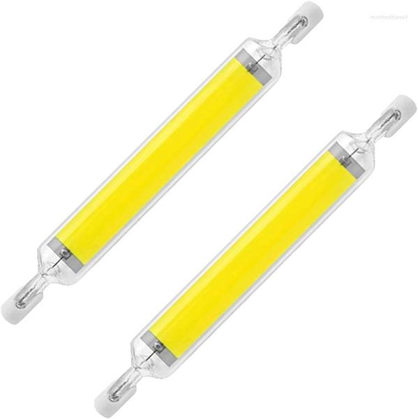 Супер яркий светодиодный R7S Cob Glass Tube 78 мм 118 мм J78 J118 Light Bulb AC 110V 220V Дом Замените галогенную лампу