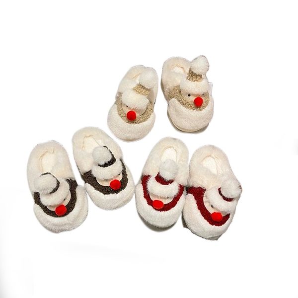 Slippers piso de casa adulto natal natal n￣o deslizamento santa homens mulheres garotas sapatos designer sand￡lias de inverno chinelos com caixa