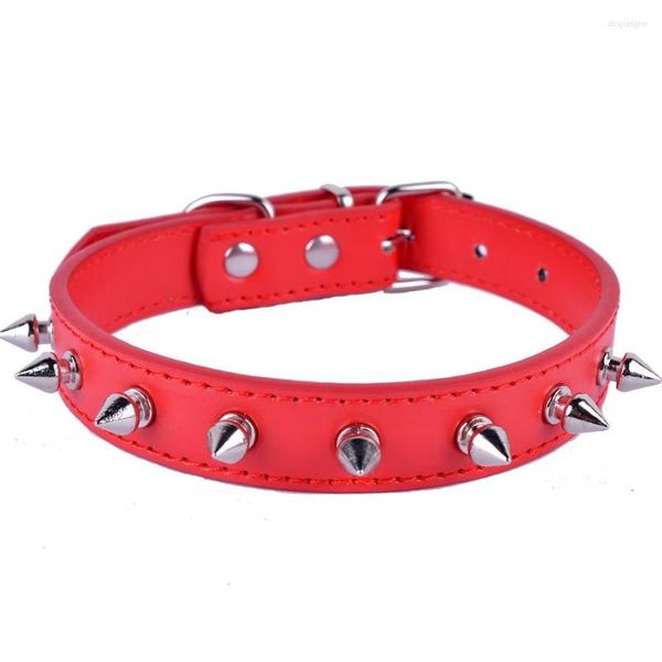 Colarinhos de cachorro cães cães cães de cães preto roxo roxo vermelho Perro colar de animais de estimação tamanho ajustável s/m/l